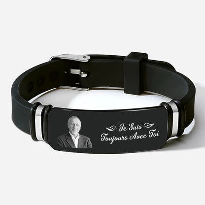 Bracelet Personnalisé - Je Suis Toujours Avec Toi - Photo Guardan
