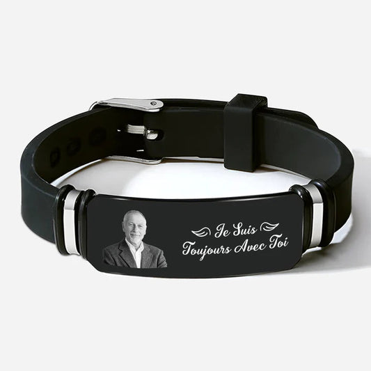 Bracelet Personnalisé - Je Suis Toujours Avec Toi - Photo Guardan